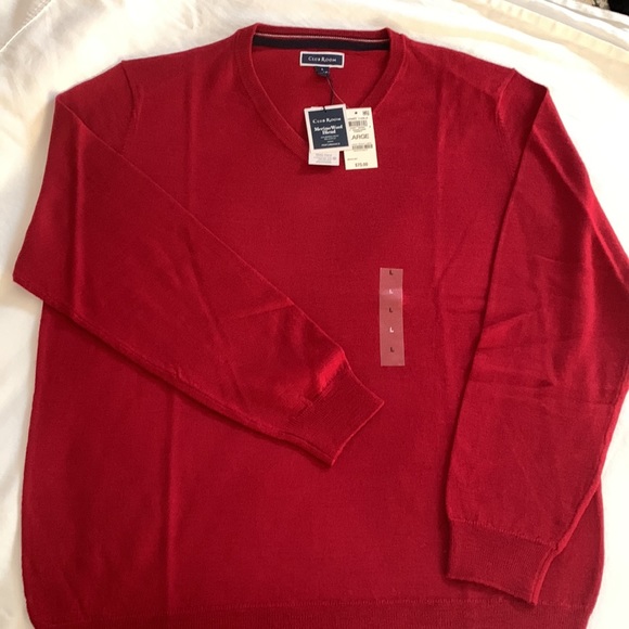 NWTs Club Room Mens sz Lg V-Neck sweater - Picture 2 of 5